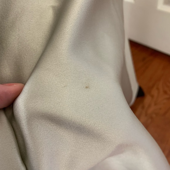 Vintage, formal, silver, floor length dress, size 9/10 - Picture 13 of 14